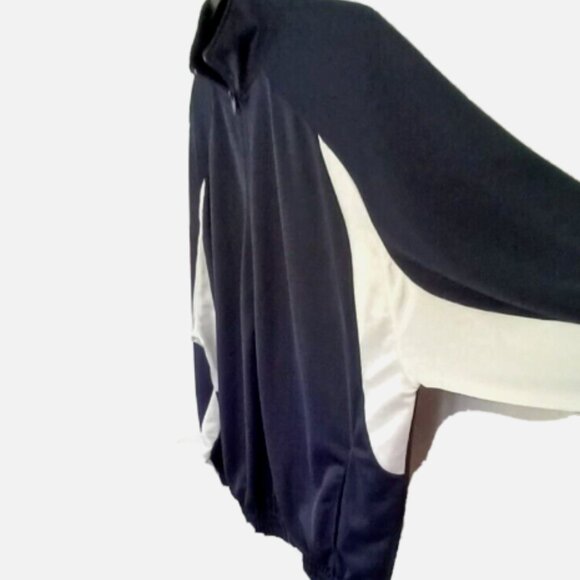 Eddie D Boardsport Men’s Track Jacket 2XLT Navy Blue White Inserts Zip Up Elasti - Picture 12 of 16